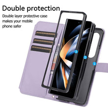 Lade das Bild in den Galerie-Viewer, Casekis Crossbody Cardholder Phone Case For Galaxy Z Fold 4 Purple