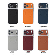 Lade das Bild in den Galerie-Viewer, Casekis Magnetic Shockproof Leather Phone Case Orange