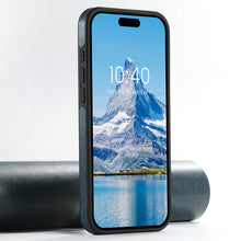 Lade das Bild in den Galerie-Viewer, Casekis MagSafe Leather Stand Phone Case Blue