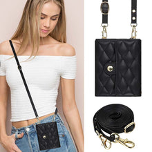 Load image into Gallery viewer, Casekis Crossbody Cardholder Phone Case For Galaxy Z Flip 5 Black