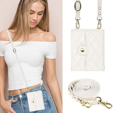 Lade das Bild in den Galerie-Viewer, Casekis Crossbody Cardholder Phone Case For Galaxy Z Flip 3 White