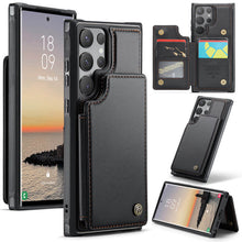 Lade das Bild in den Galerie-Viewer, Casekis RFID Cardholder Wallet Phone Case Black