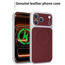 Lade das Bild in den Galerie-Viewer, Casekis Magnetic Shockproof Leather Phone Case Claret