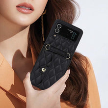 Lade das Bild in den Galerie-Viewer, Casekis Crossbody Cardholder Phone Case For Galaxy Z Flip 3 Black