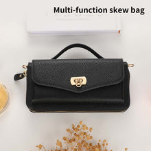Lade das Bild in den Galerie-Viewer, Casekis Multifunction Tote Crossbody Solid Color Phone Bag Black