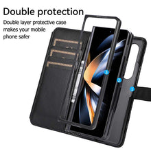 Lade das Bild in den Galerie-Viewer, Casekis Crossbody Cardholder Phone Case For Galaxy Z Fold 4 Black