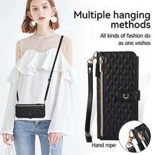 Lade das Bild in den Galerie-Viewer, Casekis Crossbody Cardholder Phone Case For Galaxy Z Fold 4 Black