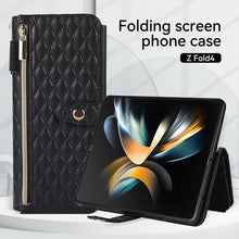 Lade das Bild in den Galerie-Viewer, Casekis Crossbody Cardholder Phone Case For Galaxy Z Fold 4 Black