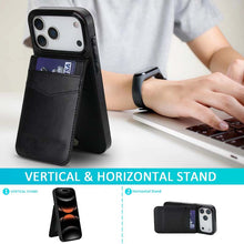 Load image into Gallery viewer, Casekis Bracket Card Slot Phone Case Black