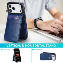 Lade das Bild in den Galerie-Viewer, Casekis Bracket Card Slot Phone Case Blue