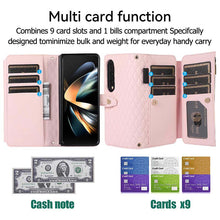 Lade das Bild in den Galerie-Viewer, Casekis Crossbody Cardholder Phone Case For Galaxy Z Fold 4 Pink