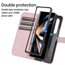 Lade das Bild in den Galerie-Viewer, Casekis Crossbody Cardholder Phone Case For Galaxy Z Fold 4 Pink