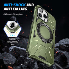 Lade das Bild in den Galerie-Viewer, Casekis Magnetic Charging Phone Case Dark Green