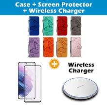 Lade das Bild in den Galerie-Viewer, Casekis Embossed Butterfly Wallet Phone Case For Galaxy S20 FE 4G/5G