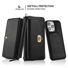 Lade das Bild in den Galerie-Viewer, Casekis Multifunction Tote Crossbody Solid Color Phone Bag Black