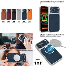 Lade das Bild in den Galerie-Viewer, Casekis Magnetic Shockproof Leather Phone Case Dark Blue