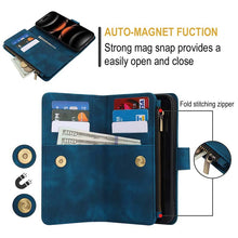 Lade das Bild in den Galerie-Viewer, Casekis Crossbody 9 Card Holder Phone Case Navy Blue