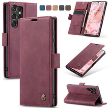 Load image into Gallery viewer, Casekis Retro Wallet Case For Galaxy S23 Ultra 5G
