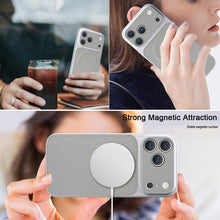 Lade das Bild in den Galerie-Viewer, Casekis Magnetic Shockproof Leather Phone Case Gray