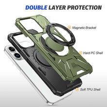 Lade das Bild in den Galerie-Viewer, Casekis Magnetic Charging Phone Case Dark Green