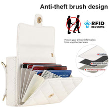 Load image into Gallery viewer, Casekis Crossbody Cardholder Phone Case For Galaxy Z Flip 4 White