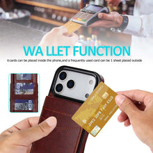 Load image into Gallery viewer, Casekis Bracket Card Slot Phone Case Brown