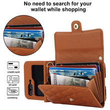 Load image into Gallery viewer, Casekis Crossbody Cardholder Phone Case For Galaxy Z Flip 5 Brown