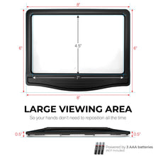Load image into Gallery viewer, 5X Rechargeable Full Book Page Reading Magnifier