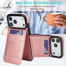 Lade das Bild in den Galerie-Viewer, Casekis Bracket Card Slot Phone Case Rose Gold