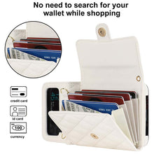 Lade das Bild in den Galerie-Viewer, Casekis Crossbody Cardholder Phone Case For Galaxy Z Flip 3 White