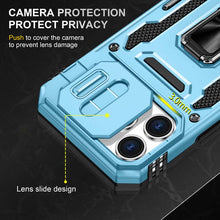 Load image into Gallery viewer, Casekis Sliding Camera Cover Anti-Fall Phone Case Light Blue