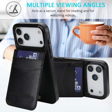 Load image into Gallery viewer, Casekis Bracket Card Slot Phone Case Black