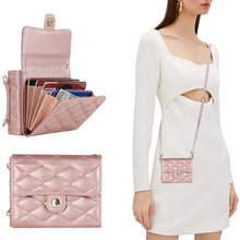 Load image into Gallery viewer, Casekis Crossbody Cardholder Phone Case For Galaxy Z Flip 5 Rose Gold