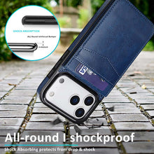 Lade das Bild in den Galerie-Viewer, Casekis Bracket Card Slot Phone Case Blue