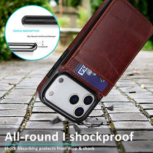 Load image into Gallery viewer, Casekis Bracket Card Slot Phone Case Brown