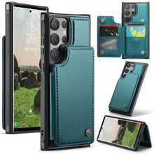 Load image into Gallery viewer, Casekis RFID Cardholder Wallet Phone Case Green