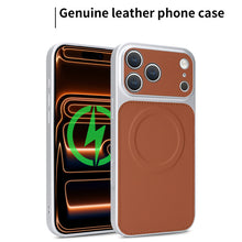 Lade das Bild in den Galerie-Viewer, Casekis Magnetic Shockproof Leather Phone Case Brown