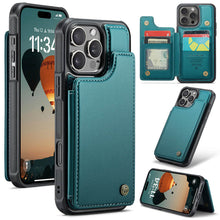 Load image into Gallery viewer, Casekis RFID Cardholder Wallet Phone Case Green