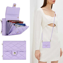 Lade das Bild in den Galerie-Viewer, Casekis Crossbody Cardholder Phone Case For Galaxy Z Flip 3 Purple