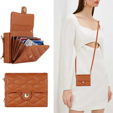 Load image into Gallery viewer, Casekis Crossbody Cardholder Phone Case For Galaxy Z Flip 4 Brown