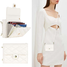 Load image into Gallery viewer, Casekis Crossbody Cardholder Phone Case For Galaxy Z Flip 4 White