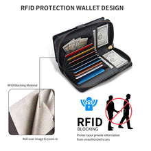 Lade das Bild in den Galerie-Viewer, CASEKIS 2-in-1 Magnetic Detachable Wallet Case with RFID Blocking, 16 Card Slots & Zipper Pocket Black