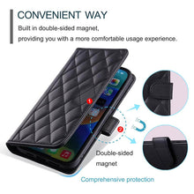 Lade das Bild in den Galerie-Viewer, Casekis 3 Card Leather Crossbody Wallet Phone Case Black
