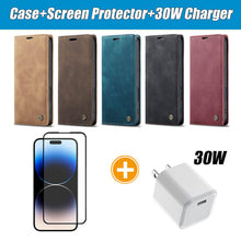 Load image into Gallery viewer, Casekis Retro Wallet Case For iPhone 16 Pro Max