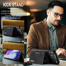 Lade das Bild in den Galerie-Viewer, Casekis Magnetic Wallet Detachable Phone Case Black