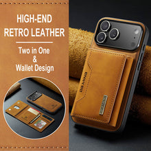 Load image into Gallery viewer, Casekis Magnetic Wallet Detachable Phone Case Brown