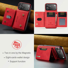 Load image into Gallery viewer, Casekis Magnetic Wallet Detachable Phone Case Red