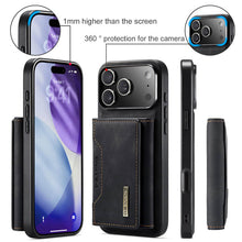 Lade das Bild in den Galerie-Viewer, Casekis Magnetic Wallet Detachable Phone Case Black
