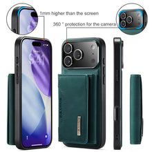 Load image into Gallery viewer, Casekis Magnetic Wallet Detachable Phone Case Green