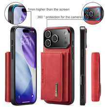 Load image into Gallery viewer, Casekis Magnetic Wallet Detachable Phone Case Red